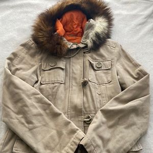 Woman’s Khaki Parka Coat